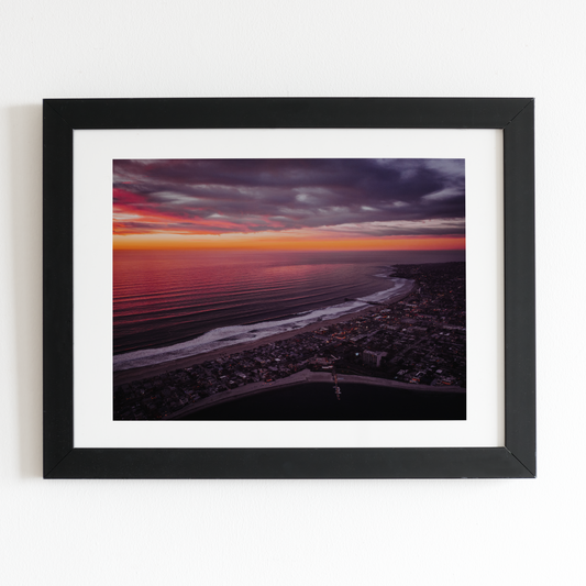 Fire on the Bay 2 Matte Horizontal Poster (Unframed)